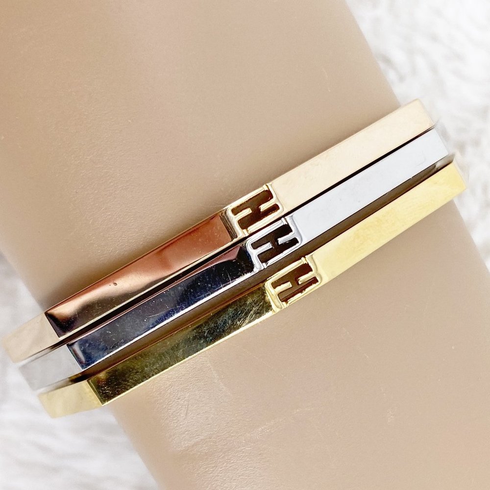 FENDI Stacked Baguette Cuff Set